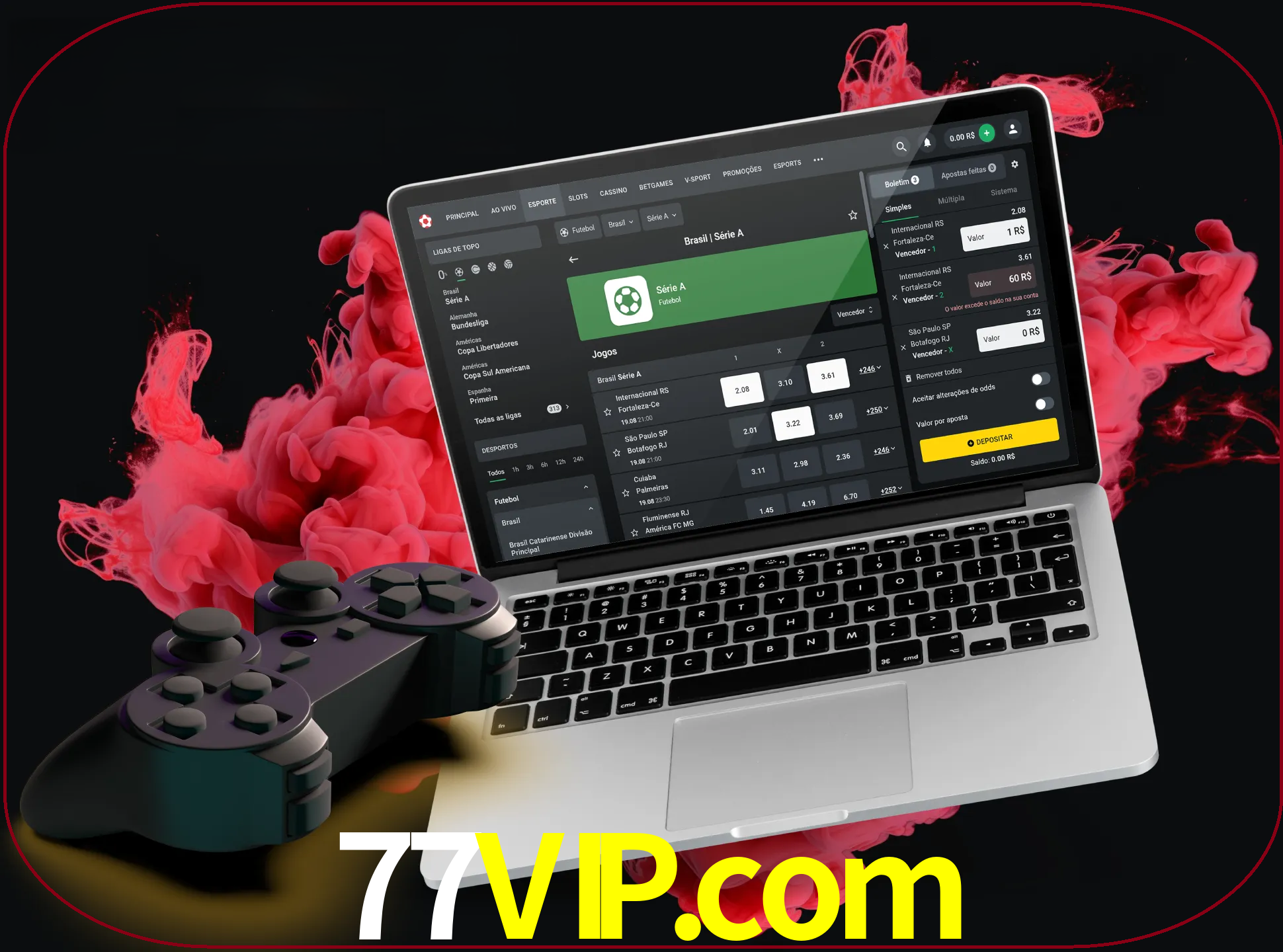Visite a secção especial de jogos de vídeo em 77vip para descobrir em que jogos pode apostar e ganhar muito dinheiro.